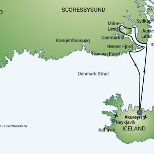 Nord Groenlandia e l'Islanda